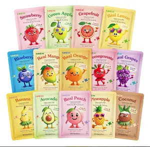 14 Pack Fruit Face Masks Skincare for Kids, Sheet Hydrating Facial Mask for All Skin Types, Bulk Collagen Face Mask for Women Skin Care, Birthday Party Spa Gifts for Teens Girls