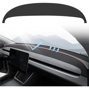 Dashboard Cover For Tesla Model Y Juniper,[Anti-Glare and Dustproof] Suede Dashboard Pad Dash Mat Compatible With New Tesla 2025-2026 New Model Y Juniper Accessories