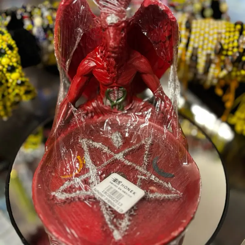 Red Devil statue
