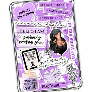 Clear Case Purple Smut Cardstock Insert for Kindle - Book Lover Gift & Smartphone Accessory