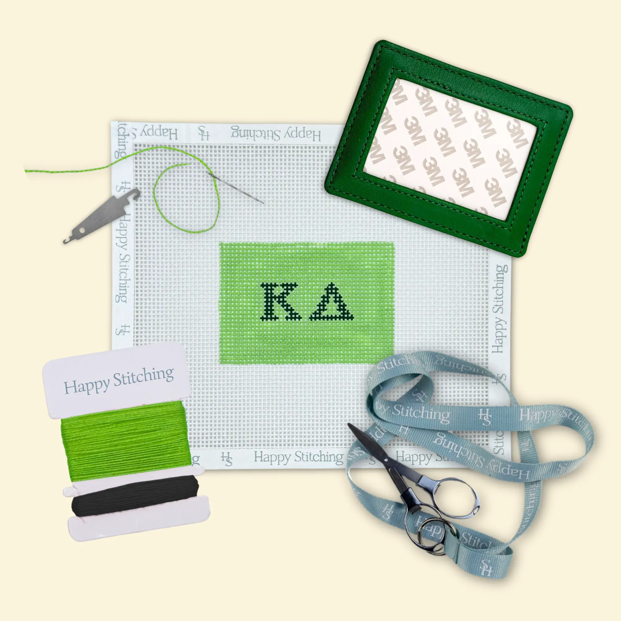 Kappa Delta Card Wallet Needlepoint Kit