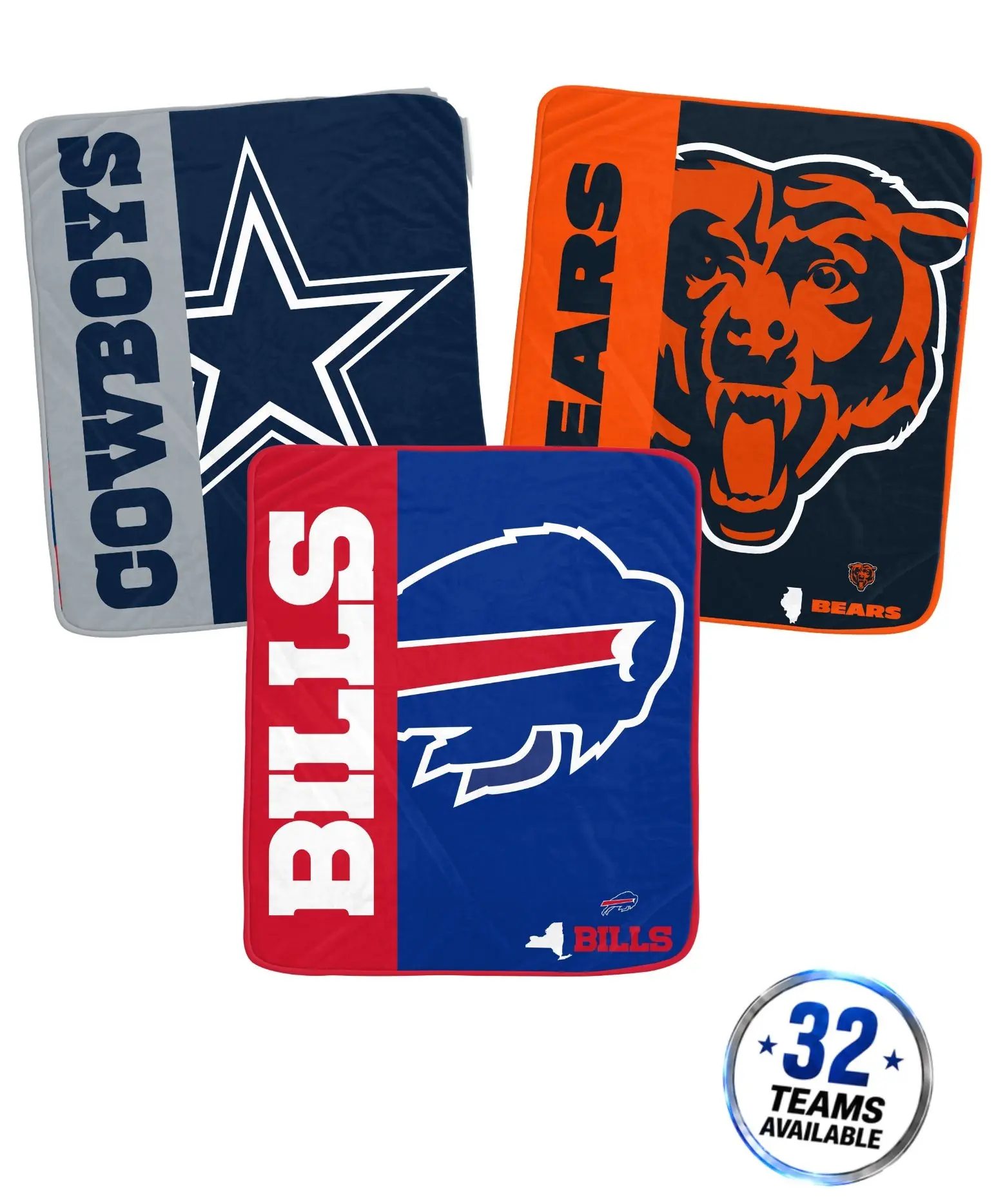 NFL Endzone 50x60 Ultra Soft Tailgate Throw