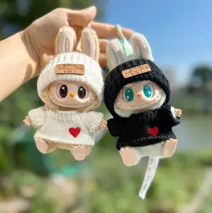 2 sets Doll  clothing, exquisite doll  love sweater, hand-knitted sweater, suitable for 6.7in dolls