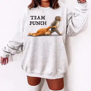 Team Punch Viral Monkey Shirt, Cute Humor Animal Baby Monkey Punch Shirt, Viral Baby Monkey Meme