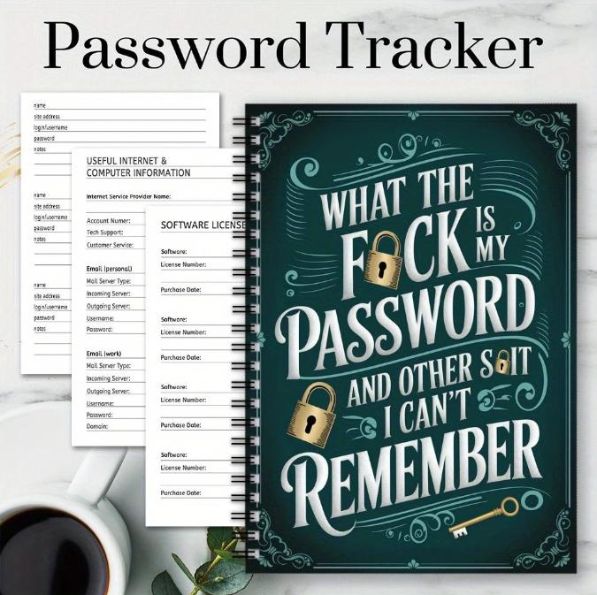 Compact Password Keeper Notebook, Lightweight Layered Tabs Organizer with Sturdy Build, Versatile Security Tool & Notebook Accessory for All Ages