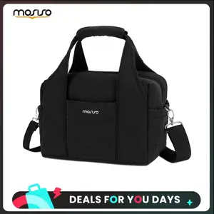【Limited-Time Sale】MOSISO 6.42L Insulated Lunch Bag - Double Deck Quilted Puffer Tote, Leakproof & Durable, Large Capacity with Multiple Compartments, Perfect for Work, Picnic, Travel & Meal Prep, Hot & Cold Insulation, Portable & Comfortable Design