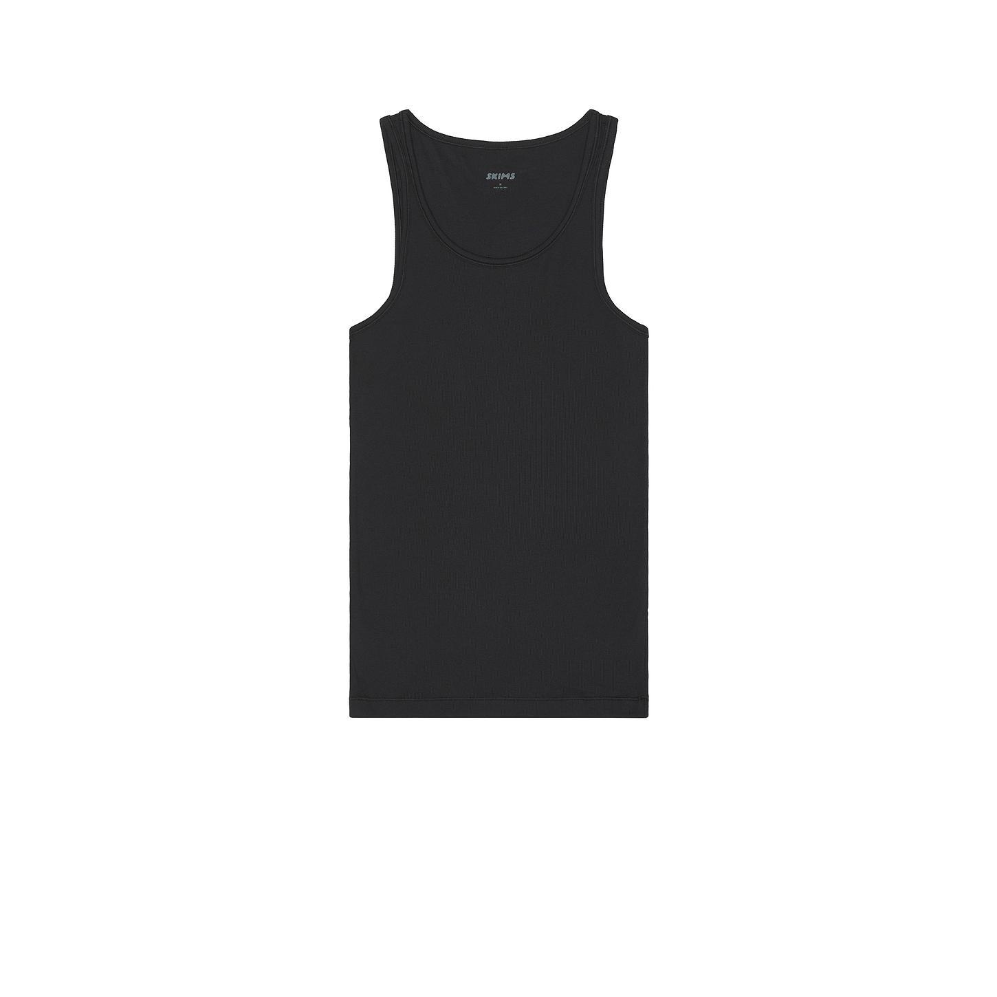 SKIMS Cotton Rib Tank 3-Pack in Onyx