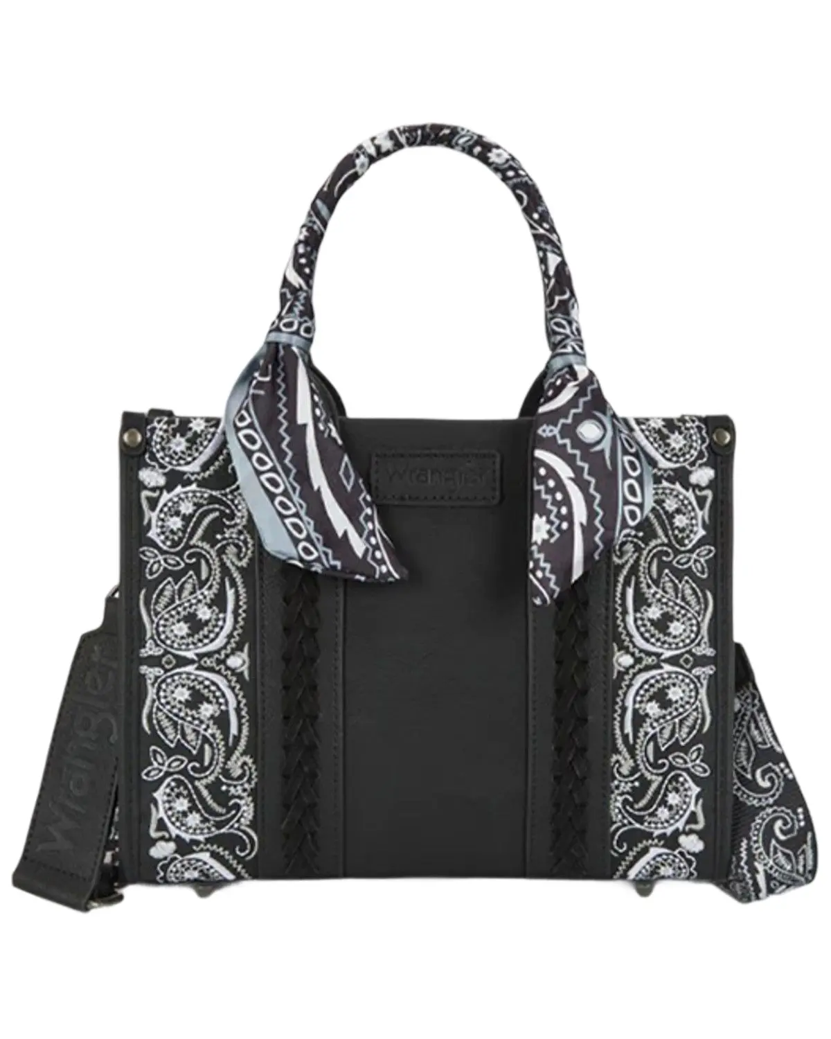 Wrangler Women's Women'S Bandana Paisley Print Crossbody Bag - Wg331-8120S Bk
