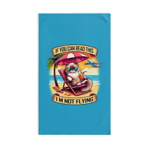 Ragdoll Kitten 'Not Flying' Design Custom Hand Towel, Soft Polyester and Cotton, Perfect for Bathroom Decor (16 x 28 inches)