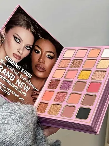 Fall & Halloween Must-Have: 78-Color All-in-One Makeup Palette with 48 Matte & Shimmer Eyeshadows, 6 Highlig ！hters, 6 Blushes, 12 Lipsticks - Portable Folding Book Style Full Coverage Concealer Blush Palette ！