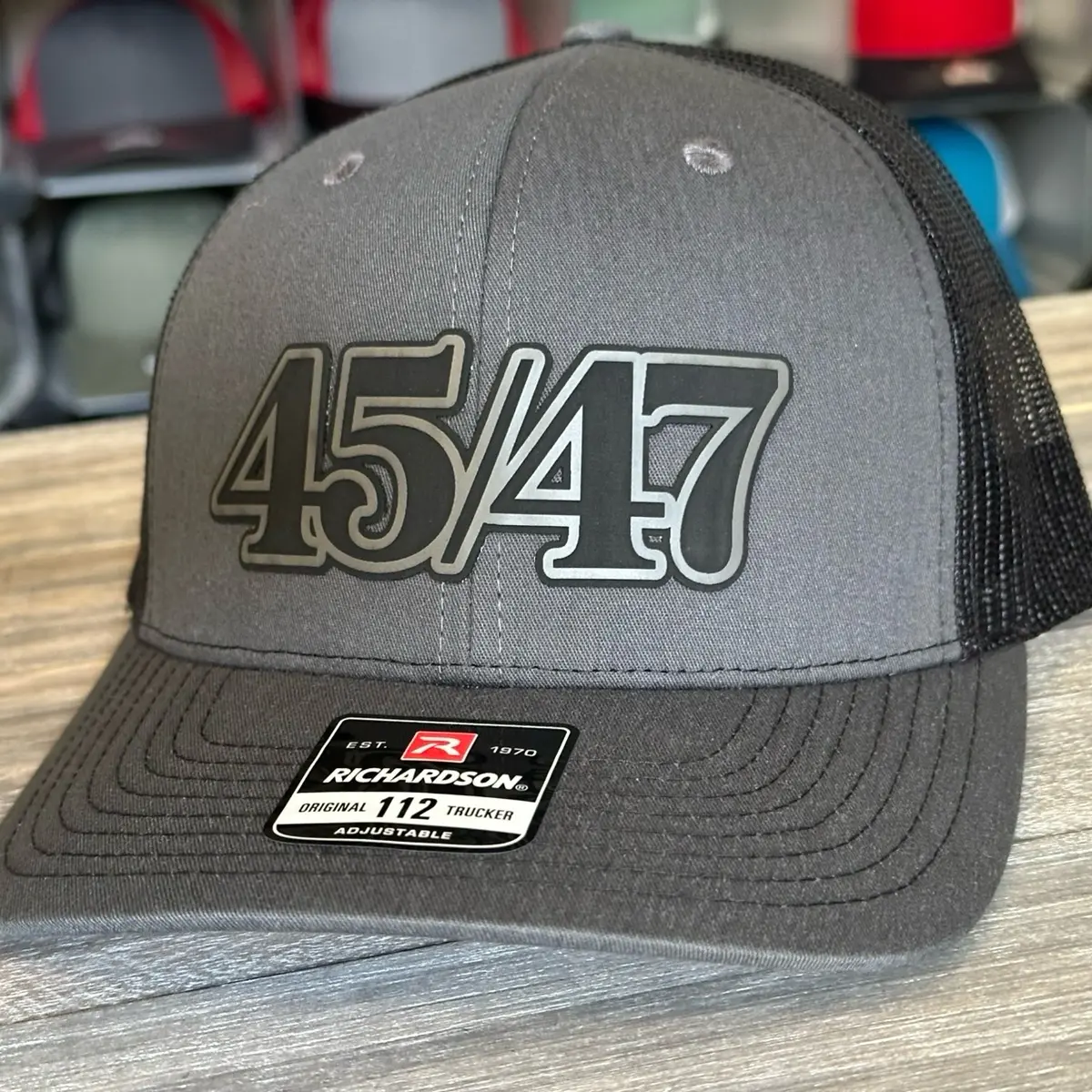 45 47 Patch on Richardson 112 SnapBack Cap