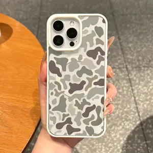 Camouflage Patterned magnetic MagSafe quick-release protective case, suitable for iPhone 17/16 Pro Max, 15 Pro, 14, 13, 12 Mini, 11, XR, XS Plus, SE, shockproof and anti-slip, ultra-thin silicone transparent acrylic protective case