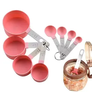 4Pcs Stainless Steel Measuring Cups & Spoons Set, Adjustable Measuring Spoons with Clear Accurate Graduated Scale, Rust-Proof Dishwasher Safe Kitchen Gadget, Kitchen Tools for Baking Enthusiasts Home Cooking, Baking, Meal Prep & Recipe Making