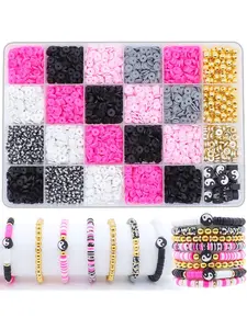 Colorblock Beaded Bracelet Making Kit, DIY Beads Kit, Bead Mix, Yin Yang Eight Trigrams Friendship Bracelet Kit for Women, Jewelry Making Supply, Valentine's Day, Gift