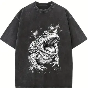 Toad Vintage 90s Graphic T-Shirt, Retro Comfort Colors® Frog Grunge Streetwear Y2k Unisex Washed Top