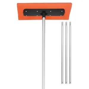 VEVOR 7.3-18.4 ft Adjustable Roof Snow Shovel with 17.7inch Foam Blades Snow Removal Tool Multi-Functional Gas and Cordless Lawn High Lift Mulching Replacement Rotary Scissor Blades Stainless Steel Steering Wheel Knob