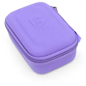 CASEMATIX Compact Storage Case Fits Moonbird Moonbuddy Guided Meditation and Breathing Device, USB-C Cable and More - Includes Purple Case Only