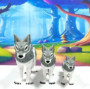 3pcs Articulated Wolf, 3D Printed Small Medium Large Wolf, Executive Desk Toy, Fidget ADHD/Autism Toy Set