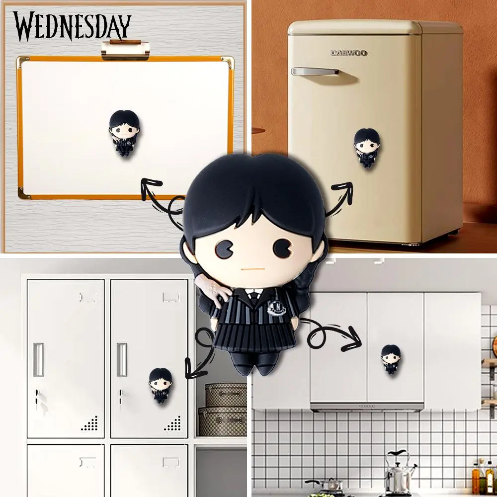 1PC Netflix Officially Licensed Wednesday Addams Fridge Magnets Cute Magnets for Locker Decorative Magnets for Refrigerator Whiteboard Cabinet Office Kitchen Blackboard Gift Party Favors