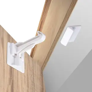 Upgraded Invisible Baby Proofing Cabinet Latch Locks (10 Pack) - No Drilling or Tools Required for Installation, Fits Most Cabinets Drawers and Countertop Overhangs, Highly Secure
