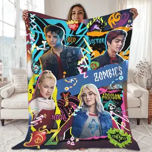 Zombies 4 Blanket Gift, Zombies 4 Dawn Of The Vampires Blanket for Home Office Travel Birthday Anniversary Holiday Christmas Halloween