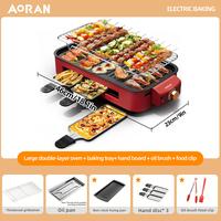 Red (with food clip and 3 hand plates)