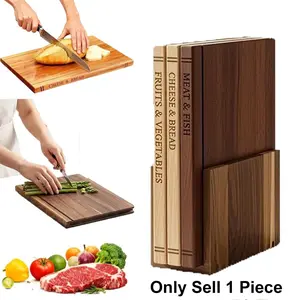 Vintage Striped Wooden Cutting Board, Kitchen Meat & Vegetable Chopping Block, Durable Chopping Board, Home Food Presentation, Restaurant Decor Dual Use, Kitchenware