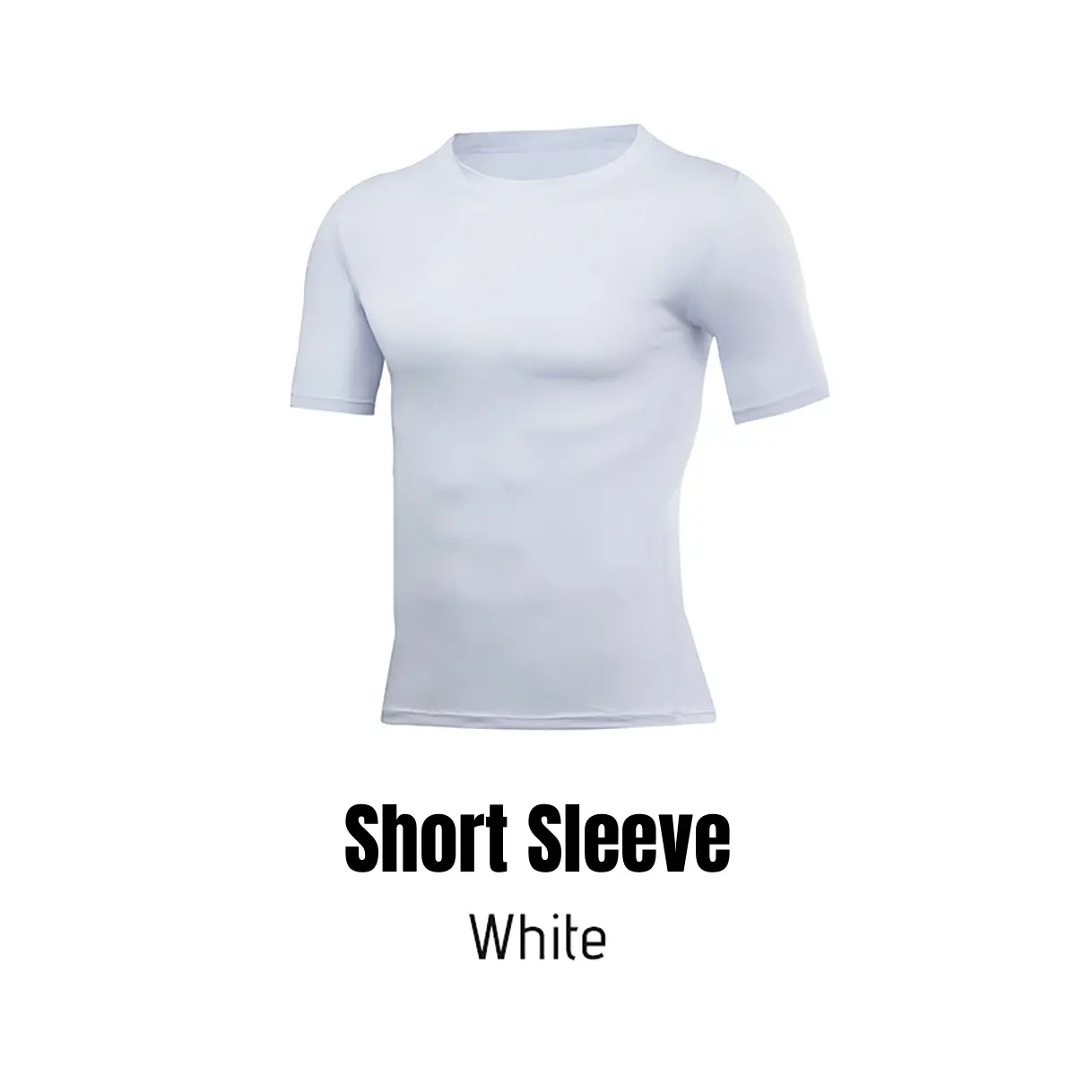 PSYCHE Herren Kompressionsshirt Cool Trocken Kurzarm Unterwäsche Sport Training T-Shirt, Schweißableitend Ultra-Atmungsaktiv Muskelstütze