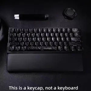 Carbon Fiber Side Engraved Keycaps 119 Keys Wooring Bee Magnetic Axis Compatible Mechanical Keyboard Universal Fit
