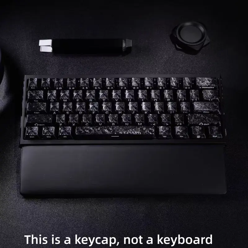 Carbon Fiber Side Engraved Keycaps 119 Keys Wooring Bee Magnetic Axis Compatible Mechanical Keyboard Universal Fit