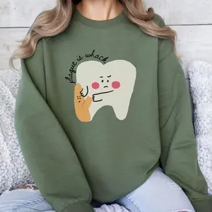 Plaque Is Whack Dental Shirt, Funny Dentist Sweatshirt, RDH Dental Student Gift, Dental School Apparel, Unisex Women Top