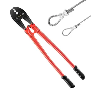 【Father's Day gift】VEVOR 30" Hand Swager, Swaging Tool for 5/32", 1/4" and 5/16" Wire Rope Cable