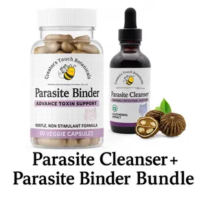 Parasite Detox Kit – Alcohol Tincture + Binder Capsules |  1oz + 60  capsBinder Healthcare Natural