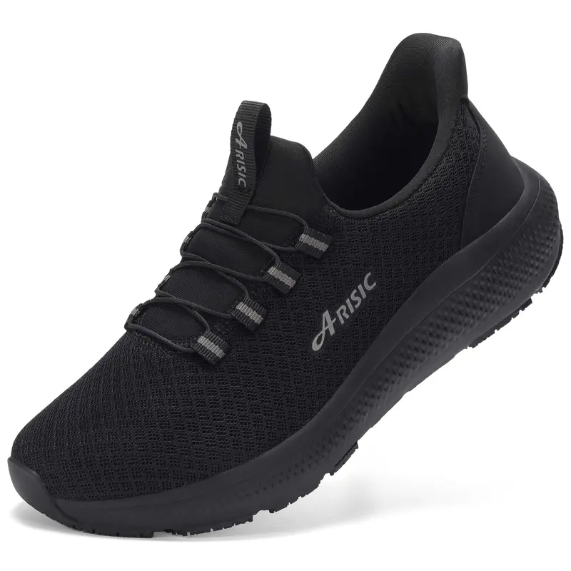 Mens Non Slip Work Shoes Slip On Water Resistant Walking Sneakers Zapatos Trabajo Waterproof Food Service Chef Kitchen