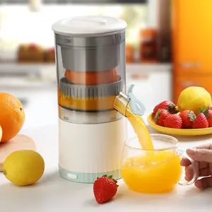Electric Juicer Rechargeable,Portable Kitchen Gadget for making Orange Juice,Squeezing Oranges,Lemons,Kiwi Fruit,Grapefruits,and Citrus Juices.Comes with USB charging and a Cleaning Brush