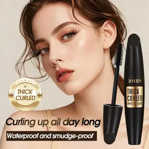 4D Waterproof Mascara | Volumizing, Long-lasting Curling and Lengthening Lash Makeup, Intense Black, Clump-Free Formula for Dramatic Eyes, Transfer-proof