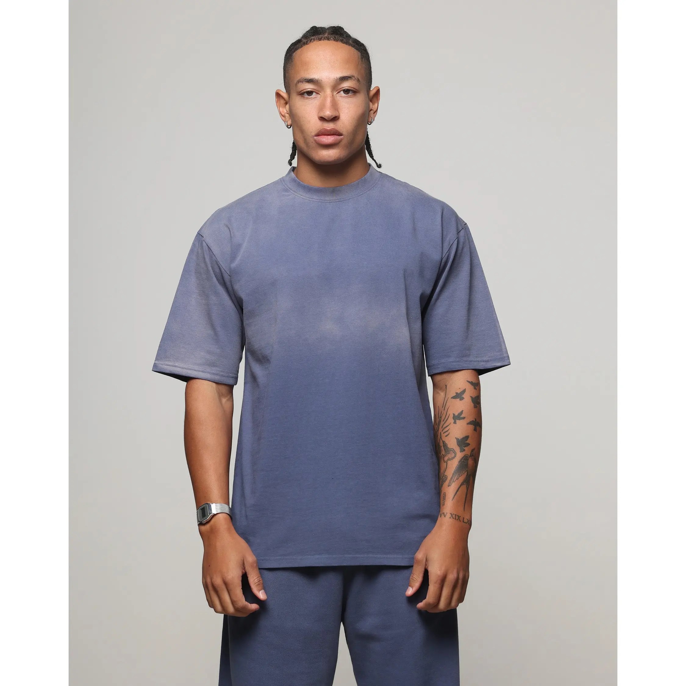 American Thrift Short Sleeve T-Shirt Washed Blue