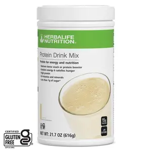 Herbalife Protein Drink Mix Vanilla 616 g - Plant-Based Powder for Daily Nutrition & Muscle Maintenance, Easy-to-Mix Protein Supplement