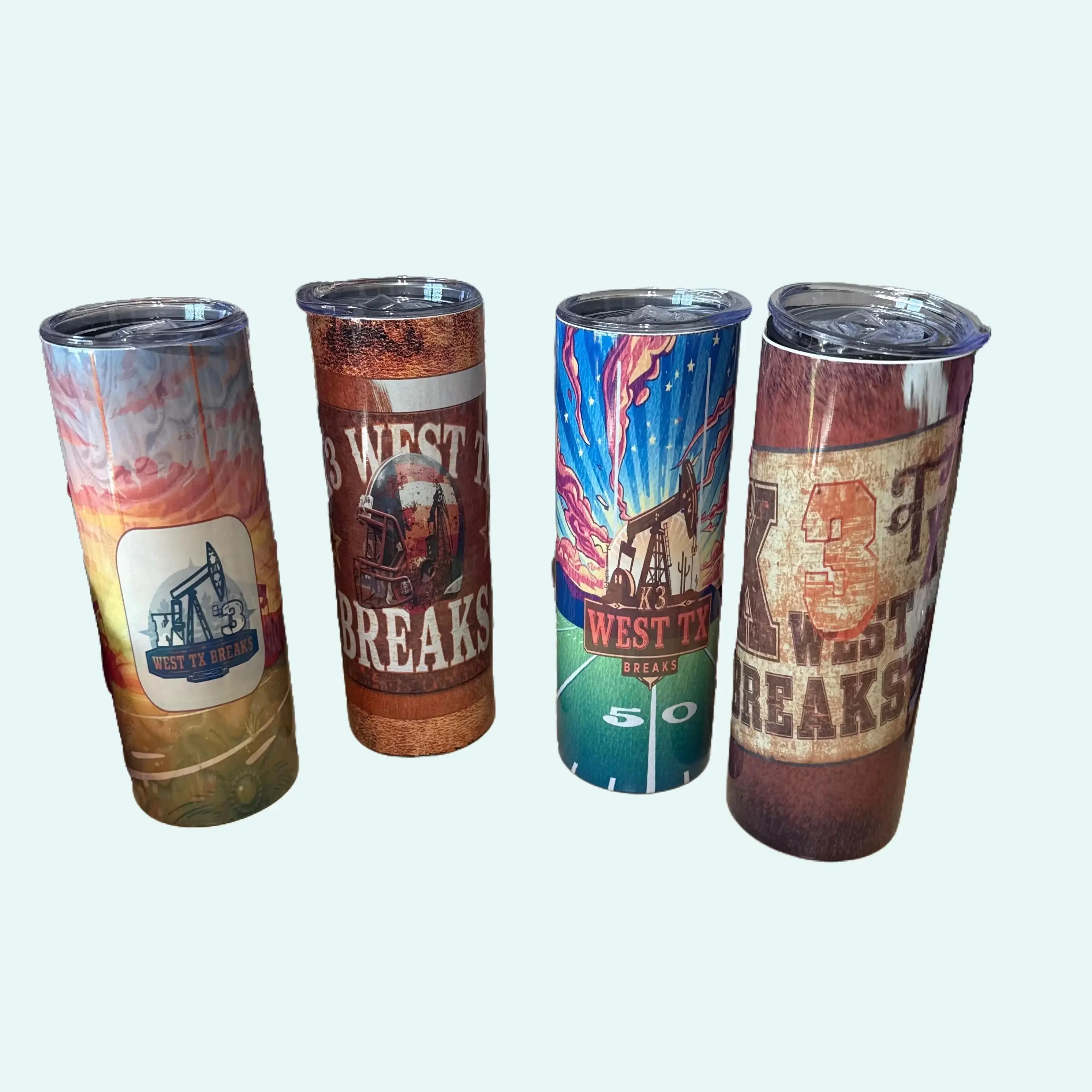 20oz K3 West TX Tumblers!! Keep Beverages Hot or Cold!