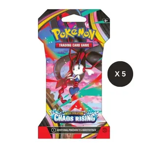 Pokemon English ME04 Chaos Rising 5 Pack Bundle LIVE OPENING