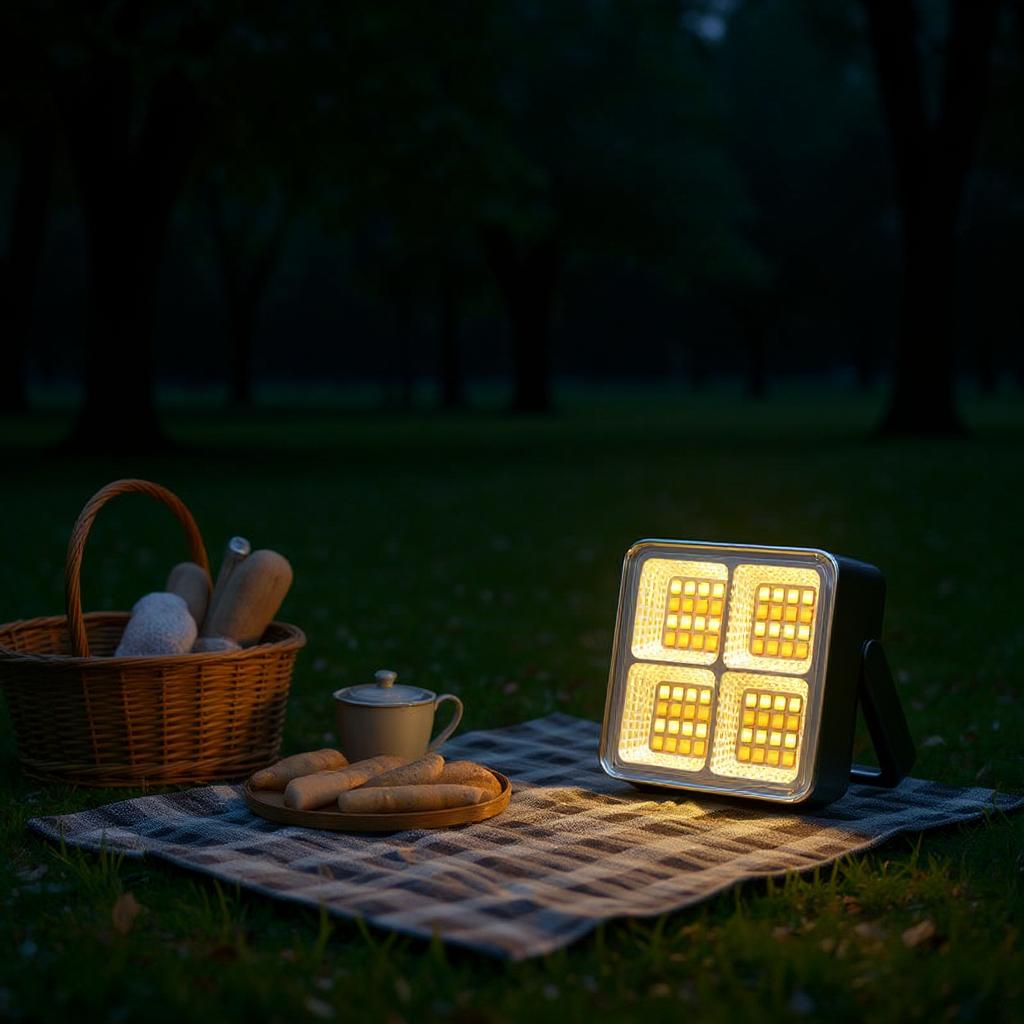 Outdoor camping exploration lighting-Mini Solar Rechargeable Multifunctional Searchlight, Outdoor Portable LED Floodlight With Magnetic Suction, High Lumen Flashlight, USB Rechargeable Portable Emergency Light, Suitable For Camping, Night Market,