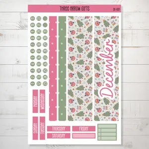 Three Arrow Gifts Monthly Sticker Kit for Planners & Bujo Journals