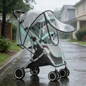 1 set of universal cart cover, rainproof and windproof, waterproof, dustproof, insect-proof, breathable design, durable material