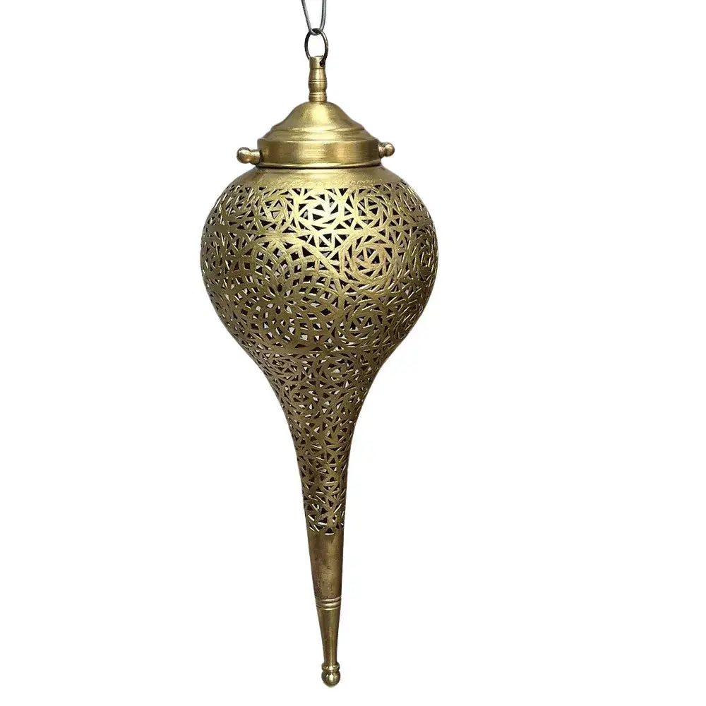 Brass Teardrop Lantern - Small