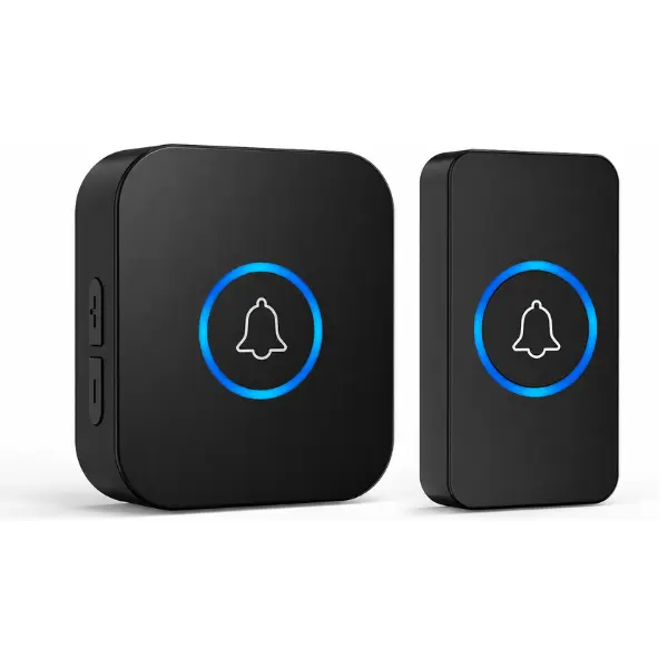 Wireless Doorbell,1000ft Long Range Door Bell Kit with 36 Chimes,5 Volume Levels,Waterproof Transmitter & Plug-in Receiver, Easy Installation for Home, Office, Apartment