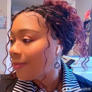 Frodio Veralux™ Fiber Full Lace Boho Braids Synthetic Box Braid Wig – Grid-Part Top with Mixed Boho Curls #summervibes