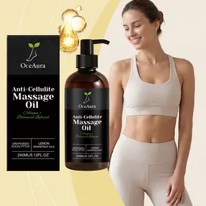 Collagen Anti-Cellulite Massage Oil, Abdomen Thigh Firming, Nourishing Dry Skin, Glowing Soothing Revitalizing, Tightening Body Oil