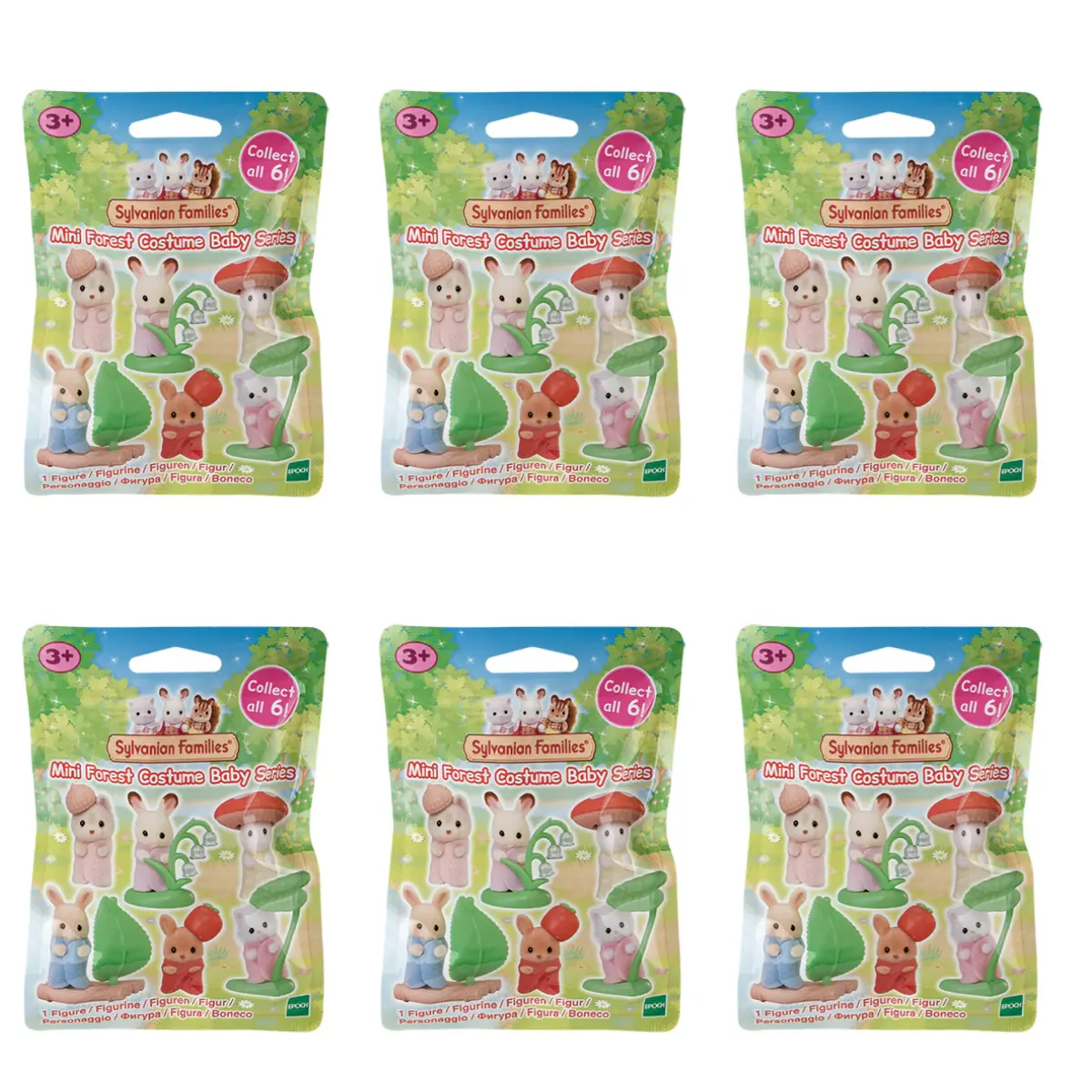 Sylvanian Families Mini Forest Costume Babies Series RANDOM 6 Blind Bags Calico Critters