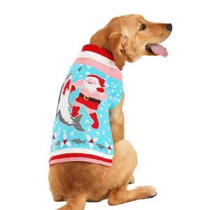 Santa vs Shark Pet Sweater
