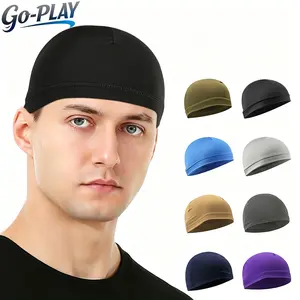 UV Protection Skull Cap for Men Women, Breathable Quick Dry Cycling Helmet Liner, Summer Sun Shade Beanie Hat for Motorcycle Running Hiking Camping, Outdoor Sports Gift